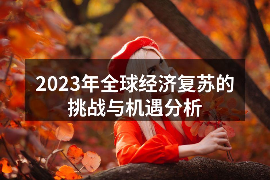 2023年全球经济复苏的挑战与机遇分析