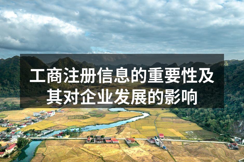 工商注册信息的重要性及其对企业发展的影响