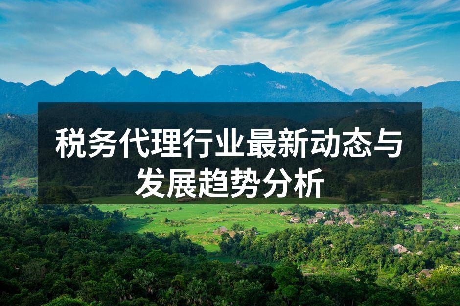 税务代理行业最新动态与发展趋势分析
